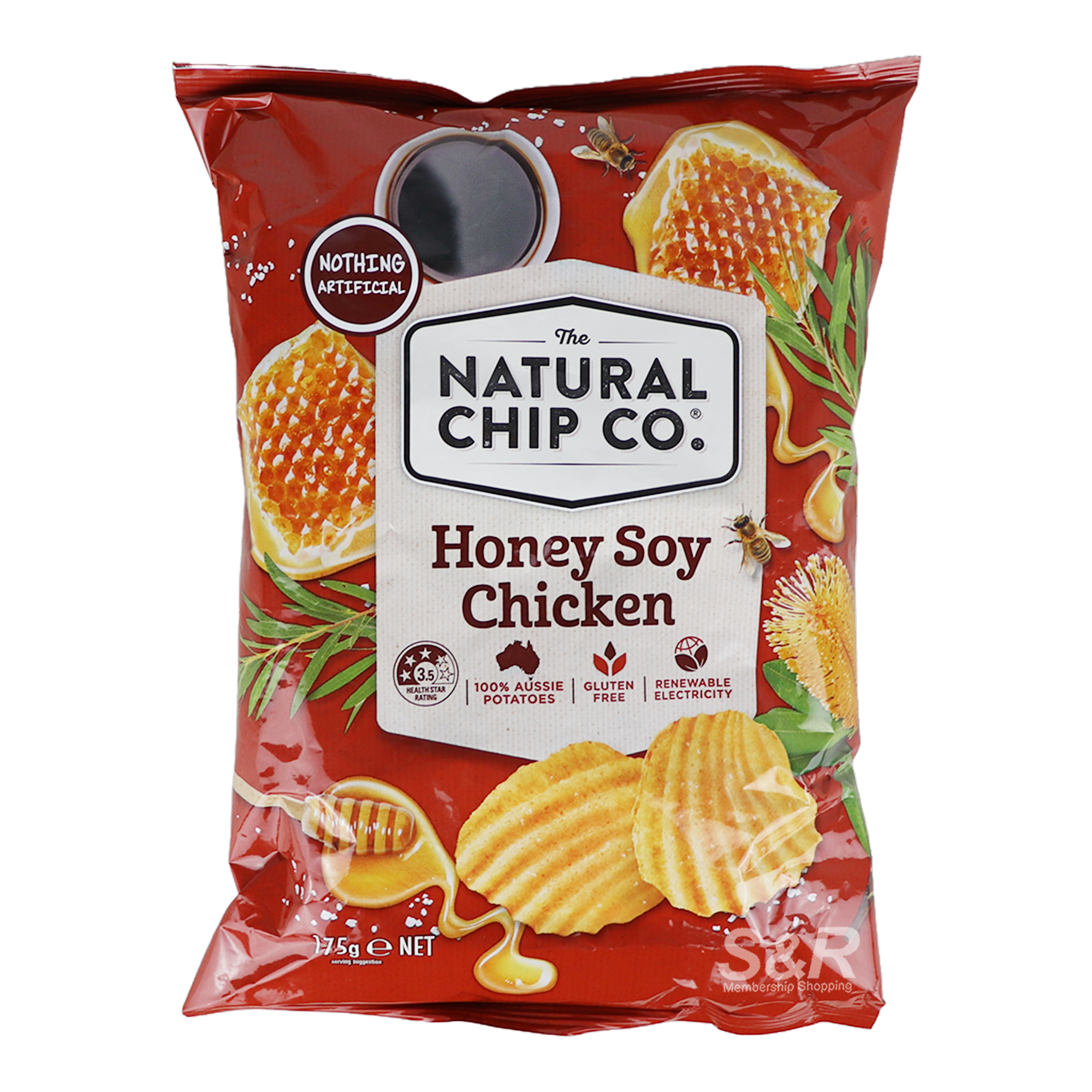 The Natural Chip Co. Honey Soy Chicken Chips 175g The Natural Chip Co. Honey Soy Chicken Chips 175g